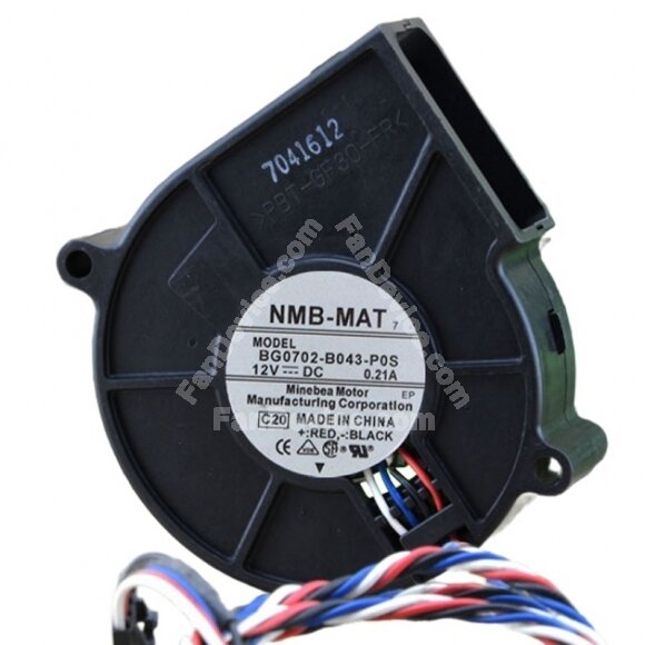 NMB-MAT BG0702-B043-P0S DC 12V 0.21A 2 / 3 / 4 Wires Blower Cooling Fan