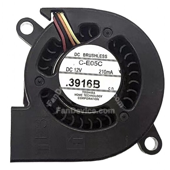TOSHIBA C-E05C DC 12V 210mA 4 Wires EB-C26SH Blower Cooling Fan