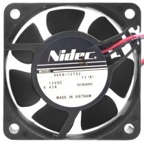 Nidec D06A-12TS2 13(K) DC 12V 0.43A 2 Wires Axial Cooling Fan