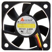 Y.S.TECH FD1250159B-1A DC 12V 2.88W 3 Wires Brushless Axial Cooling Fan