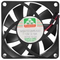 Protechnic MGA7012MR-A20 DC 12V 0.19A 2 Wires Axial Cooling Fan