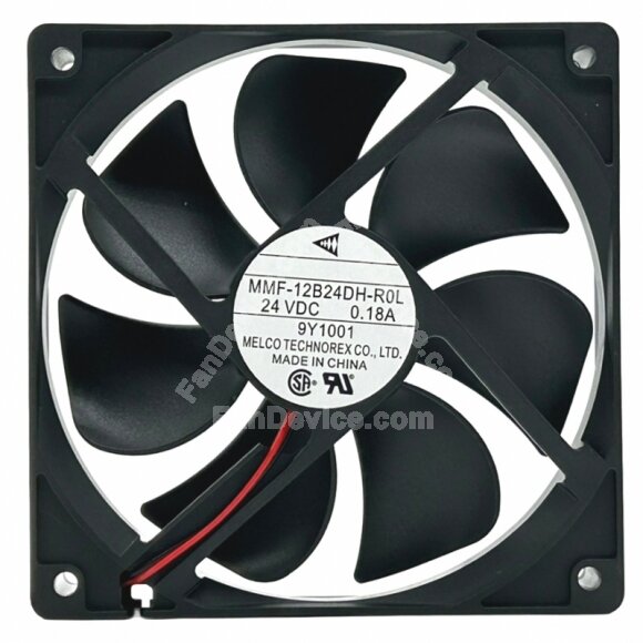 Mitsubishi MMF-12B24DH-R0L DC 24V 0.18A 2 Wires Axial Cooling Fan