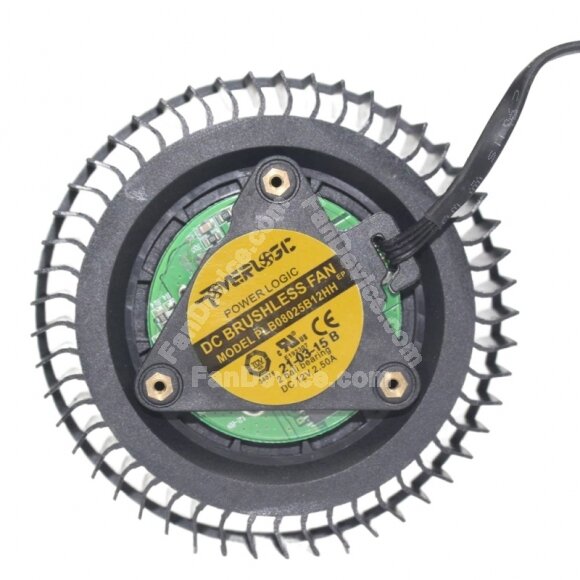 Power Logic PLB08025B12HH DC 12V 2.50A Ball Bearing Axial Cooling Fan