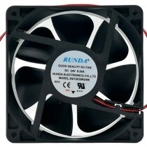 RUNDA RD12038R24M DC 24V 0.38A 2 Wires Axial Cooling Fan