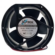 XFAN RDM1751B1-5 DC 12V 2.40A 2 Wires DC Brushless Axial Cooling Fan