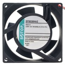 SOTOP SF8038HA2 AC 230V 0.21/0.19A Sleeve Bearing Axial Cooling Fan