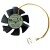 EVERFLOW T125010BU DC 12V 0.32AMP 3 Wires Axial Cooling Fan