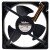 Nidec U12E12MS2C3-52 DC 12V 0.16A 3 Wires Axial Cooling Fan