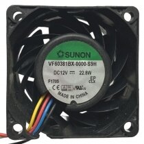 Sunon VF60381BX-0000-S9H DC 12V 22.8W 6038 Axial Cooling Fan