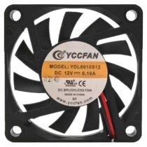 YCCFAN YDL6010S12 12V 0.10A 2 Wires DC Brushless Axial Cooling Fan