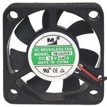 YM YM1203PVS1 12V 0.04A 2 Wires DC Brushless Axial Cooling Fan