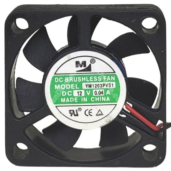 YM YM1203PVS1 12V 0.04A 2 Wires DC Brushless Axial Cooling Fan