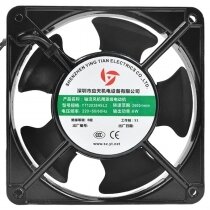 YING TIAN YT12038HSL2 AC 220V 6W 2 Wires Axial Cooling Fan