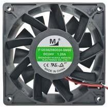 YM F12038Z58D024-SM60 DC 24V 1.25A 2 Wires Axial Cooling Fan