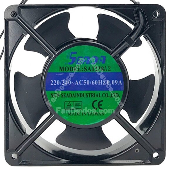 SEADA SA1238A2 AC 220/240V 0.09A 2 Wires 12038 Axial Cooling Fan