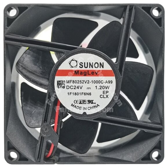 Sunon MF80252V2-1000C-A99 24V 1.20W 2 Wires Cooling Fan