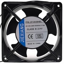 JIEXIANG JX12038HBL AC 220-240V 0.14A 2 Wires Axial Cooling Fan
