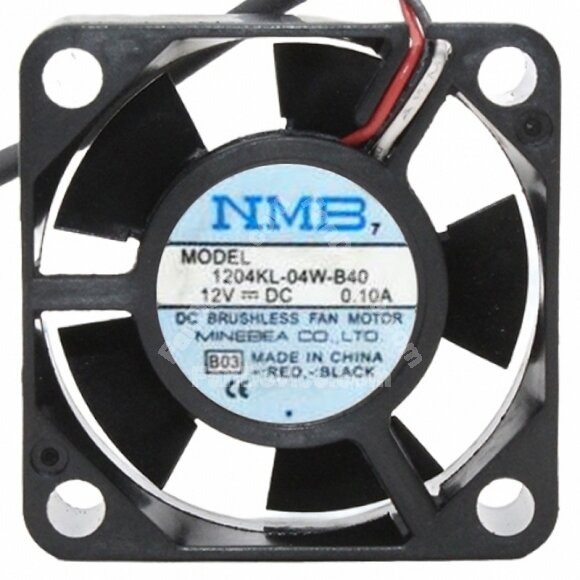 NMB 1204KL-04W-B40 12V 0.10A 2 / 3 Wires DC Brushless 3010 Axial Fan