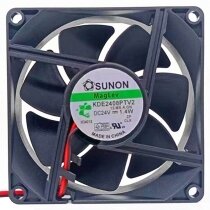 Sunon Maglev KDE2408PTV2 DC 24V 1.4W 2 Wires 8025 Axial Cooling Fan