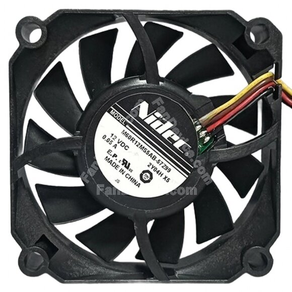 Nidec M60R12MS5AB-57Z99 DC 12V 0.05A 4 Wires 6015 PWM Axial Cooling Fan