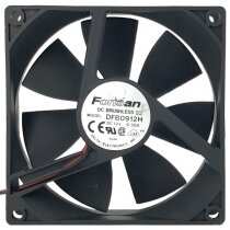 Fonsan DFB0912H 12V 0.30A 2 Wires 9025 DC Brushless Axial Cooling Fan