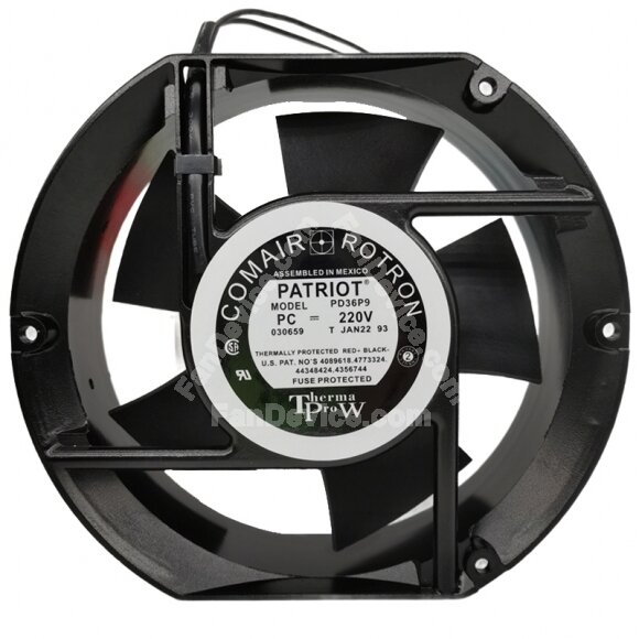 COMAIR ROTRON PATRIOT PD36P9 AC 220V 2 Wires Axial Fan