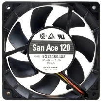 Sanyo 9G1248G403 DC 48V 0.23A 3 Wires Axial Cooling Fan
