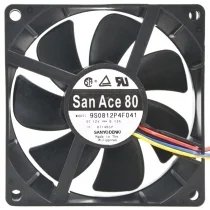 Sanyo 9S0812P4F041 DC 12V 0.13A 3 / 4 Wires Axial Cooling Fan