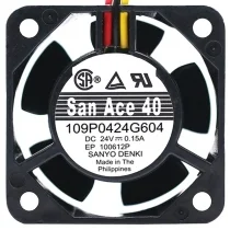 Sanyo 109P0424G604 DC 24V 0.15A 3 Wires Axial Cooling Fan