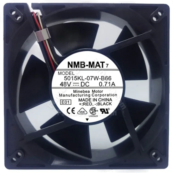 NMB-MAT 5015KL-07W-B66 DC 48V 0.71A 2 / 3 / 4 Wires Cooling Fan