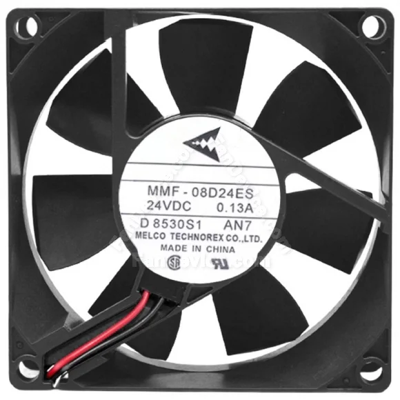 Mitsubishi MMF-08D24ES AN7 DC 24V 0.13A 2 Wires Axial Cooling Fan
