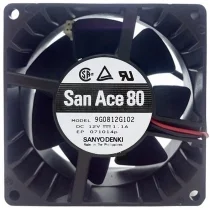 Sanyo 9G0812G102 DC 12V 1.1A 2 Wires Axial Cooling Fan