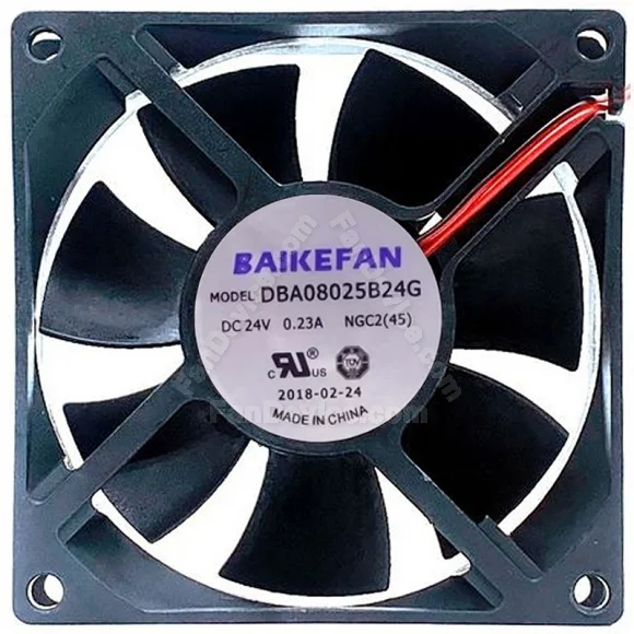 BAIKEFAN DBA08025B24G 24V 0.23A 2 Wires Axial Cooling Fan