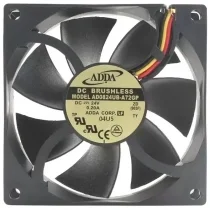 ADDA AD0824UB-A72GP 24V 0.20A 3 Wires Axial DC Brushless Cooling Fan