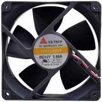 Y.S.TECH FD121238HB 12V 0.66A DC Brushless 2 / 3 Wires Axial Cooling Fan