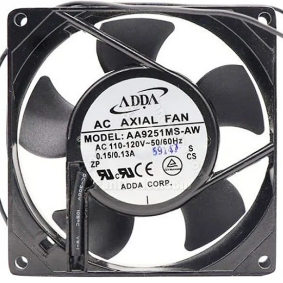 ADDA AA9251MS-AW 110-120V 0.15/0.13A 2 Wires Axial Cooling Fan