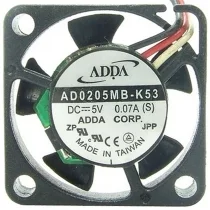 ADDA AD0205MB-K53 DC 5V 0.07A 3 Wires Axial Cooling Fan
