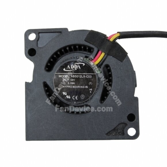 ADDA AB5012LX-C03 DC 12V 0.09A 3 Wires Blower Cooling Fan