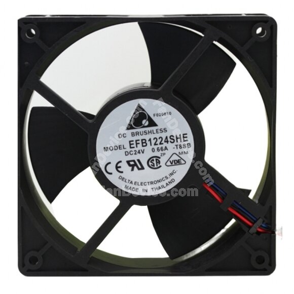 Delta EFB1224SHE-T8SB DC 24V 0.66A 3 Wires Axial Cooling Fan