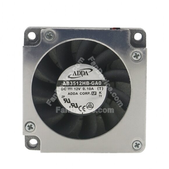ADDA AB3512HB-GA0 DC 12V 0.10A 2 Wires Blower Cooling Fan