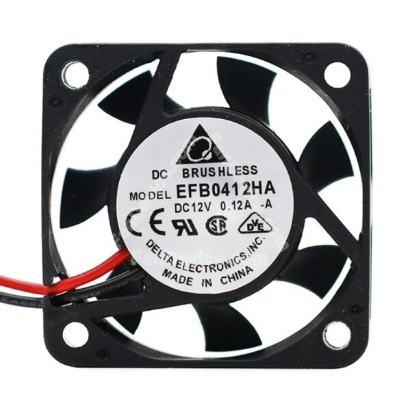 Delta EFB0412HA DC 12V 0.12A 2 Wires / 3 Wires Axial Cooling Fan