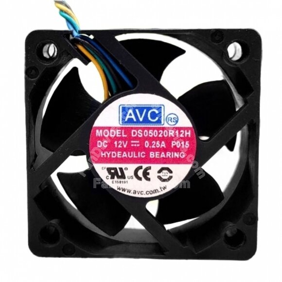 AVC DS05020R12H DC 12V 0.25A 2 Wires / 3 Wires / 4 Wires Axial Cooling Fan