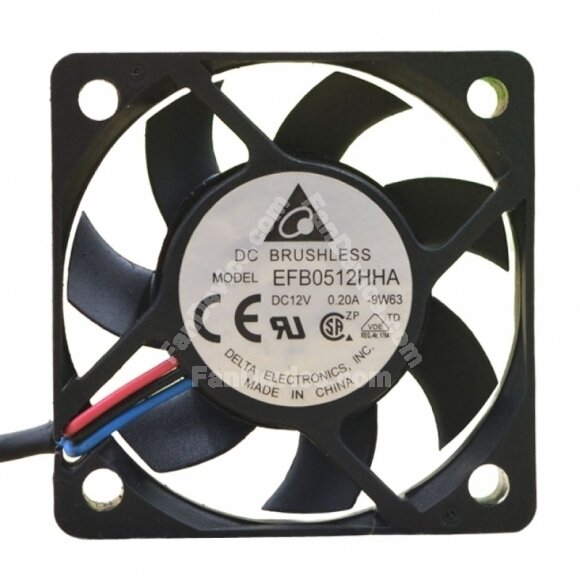 Delta EFB0512HHA DC 12V 0.20A 2 Wires / 3 Wires / 4 Wires Axial Cooling Fan