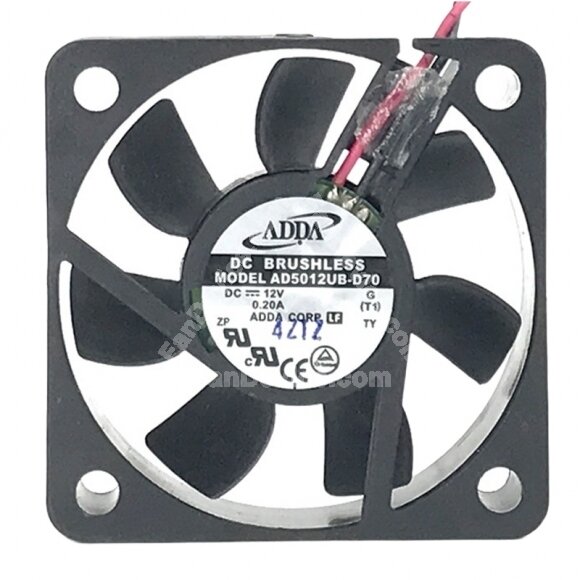 ADDA AD5012UB-D70 DC 12V 0.20A 5015 Axial Cooling Fan