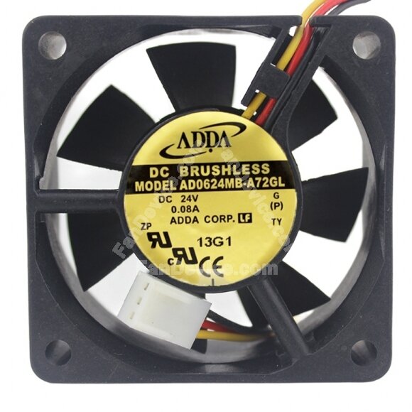 ADDA AD0624MB-A72GL DC 24V 0.08A 6025 Axial Brushless Cooling Fan