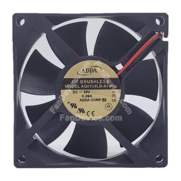 ADDA AQ0824LB-A70GL DC 24V 0.09A 8025 Axial Brushless Cooling Fan