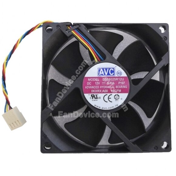 AVC DS08025R12U DC 12V 0.70A 2 Wires / 3 Wires / 4 Wires Axial Cooling Fan