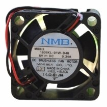 NMB 1608KL-01W-B40 DC 5V 0.34A 2 Wires Axial Cooling Fan