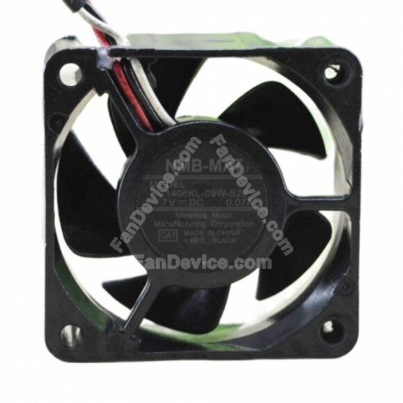 NMB-MAT 1406KL-09W-S29 DC 7V 0.07A 3 Wires Axial Cooling Fan