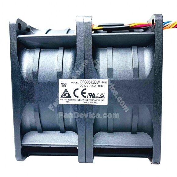 Delta GFC0812DW-SM00 DC 12V 7.20A 8 Wires Axial Cooling Fan